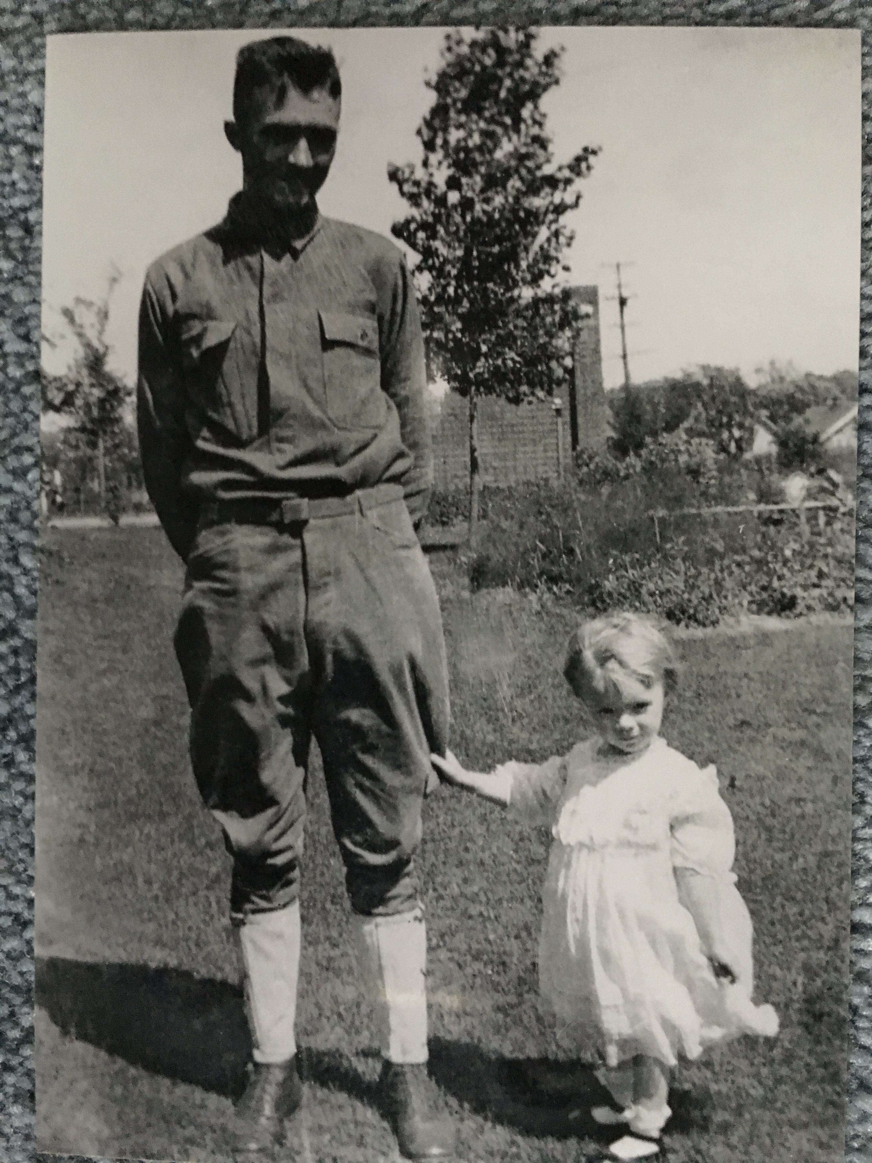 WWI-era photograph of brother & sister - Harry and Mildred Gross.